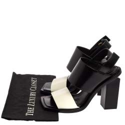Marni Monochrome Leather Block Heel Sandals Size 38