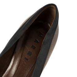 Marni Tri Color Satin Platform Pumps Size 38