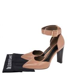 Marni Beige Leather Block Heel Ankle Strap  Sandals Size 38