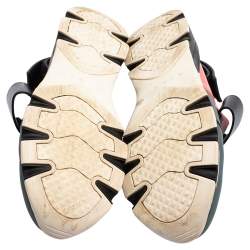 Marni Tri Color Neoprene and Leather Velcro Strap Sneaker Size 41
