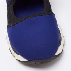 Marni Blue/Black Neoprene and Mesh Low Top Sneakers Size 37