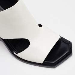 Pre Owned Marni White Leather Open Toe Slide Sandals Size 40