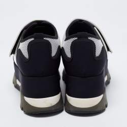 Marni Multicolored Neoprene and Leather Velcro Strap Sneakers Size 38