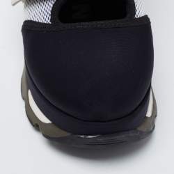 Marni Multicolored Neoprene and Leather Velcro Strap Sneakers Size 38