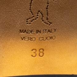 Pre Owned Marni Black Leather Ankle Strap Sandals Size 38