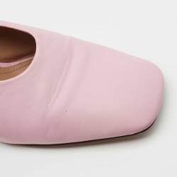Marni Pink Leather Slingback Pumps Size 38