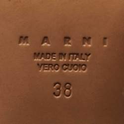 Marni Pink Leather Slingback Pumps Size 38