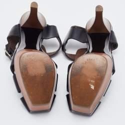 Marni Black Leather Caged Platform Sandals Size 37
