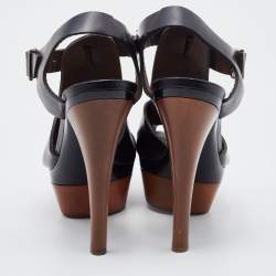 Marni Black Leather Caged Platform Sandals Size 37