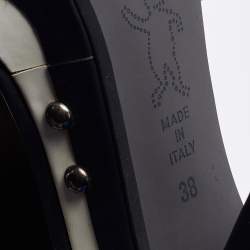 Pre Owned Marni Black Leather Platform Sandals Size 38