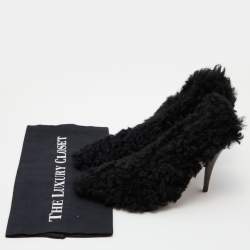 Marni Black Shearling Pumps Size 37