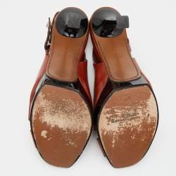 Marni Brown Leather Slingback Sandals Size 39