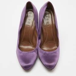 Marni Purple Satin Platform Pumps Size 38.5