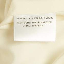 Pre Owned Mary Katrantzou Multicolor Printed Taffeta Peplum Top M