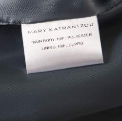 Pre Owned Mary Katrantzou Bejeweled Bow Print Silverfloss Ohara Cocktail Dress M