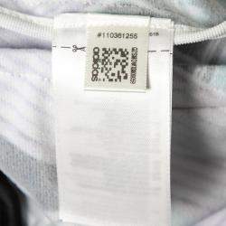 Pre Owned Adidas by Mary Katrantzou Multicolor Abstract Printed Jersey Bomber Jacket XS 