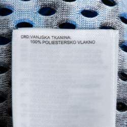 Adidas by Mary Kantrantzou Blue Perforated Neoprene Logo Print Top XS 