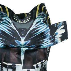 Mary Katrantzou Strapless Peplum Printed Dress M