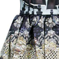 Mary Katrantzou Strapless Peplum Printed Dress M