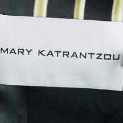 Mary Katrantzou Strapless Peplum Printed Dress M