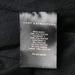 MARY KATRANTZOU Sequin Knit Rainbow Sleeve Detail Magpie Sweater M