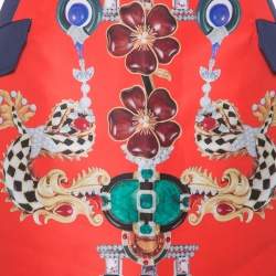 Mary Katrantzou Multicolor Printed Kalion Double Satin Mini Skirt M