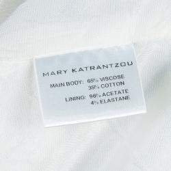 Mary Katrantzou Printed Strapless Dress M