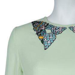 Mary Katrantzou Green Embellished Top M