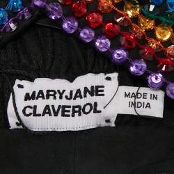 Maryjane Claverol Rainbow Crystal Embellishment Olympia Turban One Size 