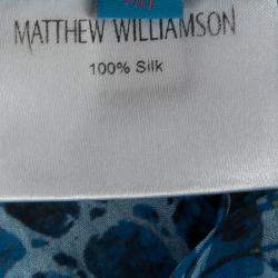 Matthew Williamson Escape Multicolor Printed Halter Neck Dress L