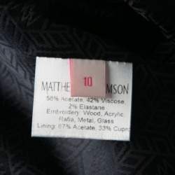 مملوكة مسبقًا جاكيت ماثيو وليامسند أزرق كحلي مزخرف بسحاب أمامي M