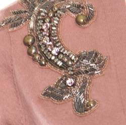 Matthew Williamson Caramel Brown Wool Cashmere Embellished Button Front Cardigan S