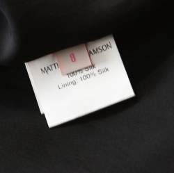 Matthew Williamson Black Silk Sequin Embellished Long Sleeve Top S