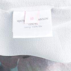 Pre Owned فستان ماثيو وليامسن تطريز متعدد الألوان ماكسي M