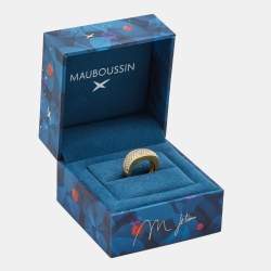 Mauboussin Diamonds 18k Yellow Gold Ring Size 54