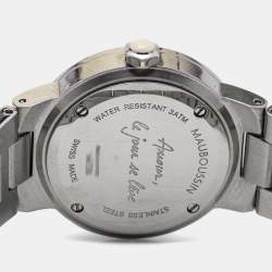 Mauboussin Silver Mother of Pearl Stainless Steel Amour le Jour se Leve 9112100 Women's Wristwatch 31 mm