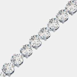 Pre Owned 2.00 cts Lab Grown Classic Diamond 14K Solid White Gold 3 Prong Tennis Bracelet