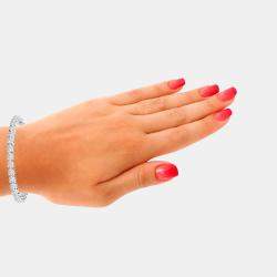 Pre Owned 2.00 cts Lab Grown Classic Diamond 14K Solid White Gold 3 Prong Tennis Bracelet