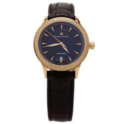 Maurice Lacroix Black 18K Yellow Gold Diamond Les Classiques Women's Wristwatch 30MM