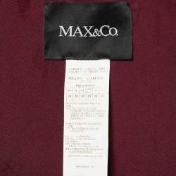 Max&Co. Burgundy Fox Fur Short Vest M
