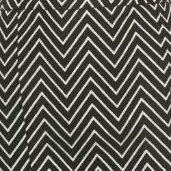 Pre Owned Max & Co. Black/White Chevron Patterned knit Short Skirt M