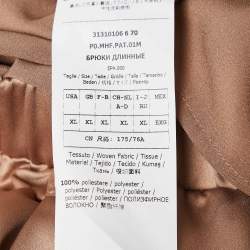 Pre Owned Max Mara Brown Satin Loose Fit Pants XL