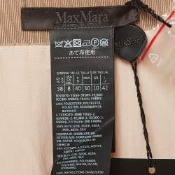 Max Mara Pink Crinkle Chiffon Wide-Leg Judit Trousers M