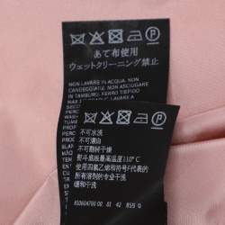 Pre Owned Max Mara Pink Silk Blend Maxi Skirt M