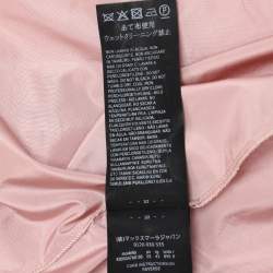 Pre Owned Max Mara Pink Silk Blend Maxi Skirt M