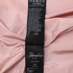 Pre Owned Max Mara Pink Silk Blend Maxi Skirt M