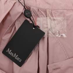 Pre Owned Max Mara Pink Silk Blend Maxi Skirt M
