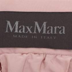 Pre Owned Max Mara Pink Silk Blend Maxi Skirt M