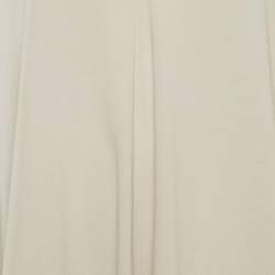 Pre Owned Max Mara Off-White Jersey Caladio Midi Dress M