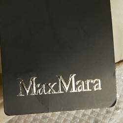 Pre Owned Max Mara Light Grey Textured Lurex Mini Dress M